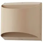 LINDBY utendørs LED-vegglampe Lenore, beige, metall, 13,5 cm