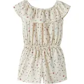 Name It Mini Sommerdrakt - NmfVinaya - Mandelmelk/Søte blomster - - 4 år (104) - Sommerdrakt