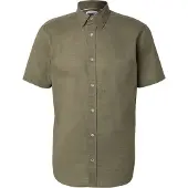 Jack & Jones Henry Slub Kortarmet Skjorte