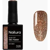 Nailura Cat Eye Gel Polish 10 ml - 320 Caramel Sparkle