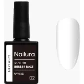 Nailura Rubber Base 10 ml - 02 Milky White