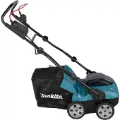 Makita UV001GZ batteridrevet skarifikator 40Vmax XGT, BL-motor, 38 cm bredde, gressoppsamler 50 l