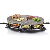 Princess Raclette 8 Oval Stone Grill Party - Raclette / varm stein - 1.2 kW
