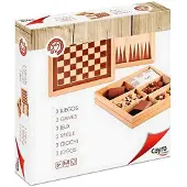 Cayro Sjakk-dam-backgammon Marketeri Brettspill