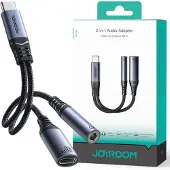 JOYROOM 2-in-1 Audio Adapter SY-C02 - USB-C to 3.5mm + USB-C