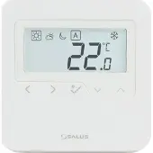 Salus trådløs, innfelt digital termostat ZigBee – døgnovervåkning, 2xAA, hvit