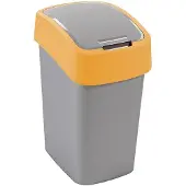 Curver søppelbøtte FLIP BIN 50L/sølv/oransje