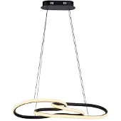Paul Neuhaus LED-hengelampe TWIST, svart, lengde 76 cm, metall Switchdim