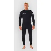 Rip Curl Trad 4/3 Mm Langarmet Neopren-drakt Med Glidelås På Ryggen