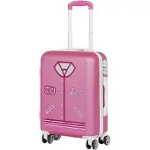KARACTERMANIA Barbie Varsity Abs 4 Wheel Cabin Trillekoffert