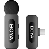 Boya BY-V10 V2.0 trådløs mikrofon 2,4 GHz - svart