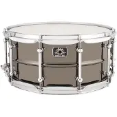 Ludwig Universal 14 x 6.5 Black Brass Snare Drum Chrome Hardware