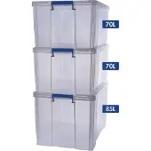 Fellowes ProStore, Lager boks, Gjennomsiktig, Rektangulær, Polypropylen (PP), Monokromatisk, Gjennomsiktig