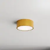 TEMAR LIGHTING Taklampe Cleo 200, gull, sensor, IP54, Ø 20 cm, metall