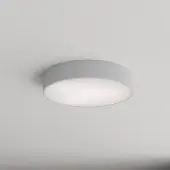 TEMAR LIGHTING Taklampe Cleo 400, grå, sensor, IP20, Ø 40 cm, metall