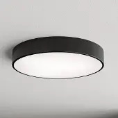 TEMAR LIGHTING Taklampe Cleo, Ø 50 cm, IP54, svart, metall, E27