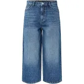 Pieces Pckate Mw Culotte Jeans Med Vid Passform