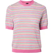 Pieces Pcdiana Stripe Strikket Kortermet Topp