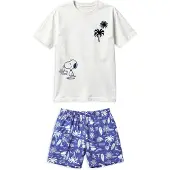 Gisela Snoopy Print Kort Ermet Pysjamas