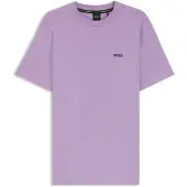 BOSS for man. 50506373 Lilac Detail T-shirt (S), Casual, Purple, Cotton, Short sleeve