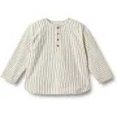 Wheat Skjorte Bjørk Dark Blue Stripe (122 / 7 år)