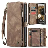 CASEME Google Pixel 9a 008 2-i-1 Multifunksjonell Lommebok-deksel - Brun