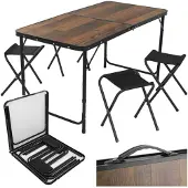 Gardlov Sammenleggbart hagebord + 4 stoler