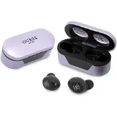 GUESS GUTWST31EU TWS Bluetooth-hodetelefoner + dokkingstasjon lilla/lilla