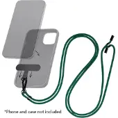 Mobilizera UNIVERSAL NYLON LANDYARD MOBILTELEFONKÆDE GRØN
