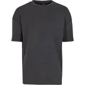 Urban Classics Washed Rib T-skjorte svart