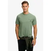 Superdry for man. M1012248A Tokyo Narrative Loose green T-shirt (L), Casual, Cotton, Short sleeve
