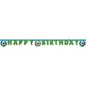 Decorata Party Happy Bursdag Banner - Fotball Fan - - OneSize - Flaggbanner
