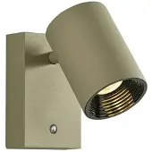 VIOKEF LED-vegglampe Melina, olivengrønn, utstikk 12 cm, metall, dimbar