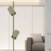 VIOKEF LED-gulvlampe Melina, olivengrønn, høyde 162 cm, metall, dimbar