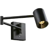 VIOKEF LED-vegglampe Melina, svart, utstikk 55 cm, metall, dimbar