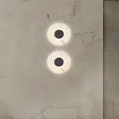 VIOKEF LED-vegglampe Allison, jern/hvit, Ø 30 cm, metall