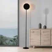 VIOKEF LED-gulvlampe Isabel, svart, høyde 168 cm, metall