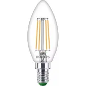 Philips LED-pære E14 B35 2,3W 485lm 2700K filament 3-pak