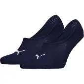 Puma Unisex High Cut Footie Socks (2-Pack), Men, Navy, 39-42