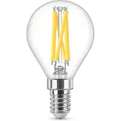 Philips LED-filament kronelyspære 806 lm 5,9 W E14 dimbar, klar