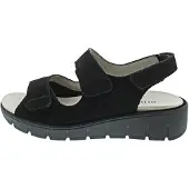 Waldlaufer bred damesandal - Svart - Sandaler