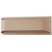 LINDBY utendørs LED-vegglampe Lenore, beige, metall, 36,5 cm