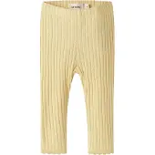 Lil´ Atelier Lil' Atelier Leggings - Rib - NbfHaldis - Sollys m. Hullmønster - - 68 - Leggings