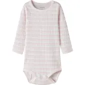 Name it Body I/e - Rib - NbfHutla - Vugge Rosa - - 56 - Langermet Body