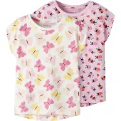 Name it T-skjorte - 2-pack - NmfVigga - Bright White/Pirouette - - 6 år (116) - T-skjorte