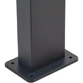 LINDBY veilampe Kaliro, antrasitt, 60 cm, E27, IP54