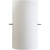 LINDBY vegglampe Tuli, 28 cm, glass, halvsirkelformet, E14
