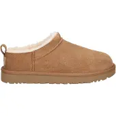 Ugg for woman. 1173891 Classic Micro brown ankle boots (40), Leather, Flat, None, Casual