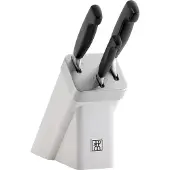 Zwilling FOUR STAR knivsett 3 kniver i blokk, selvs skjerpende, hvit