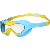 Arena Svømmebriller - Spider Kids Maske - Clear Yellow/Lyseblå - - OneSize - Svømmebriller